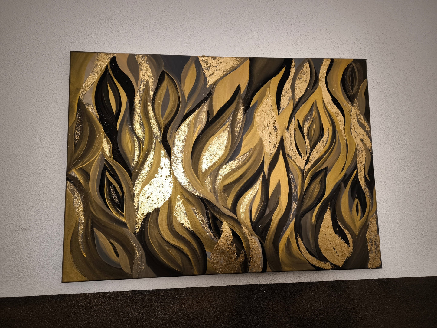 Acrylbild Flamme der Lotus