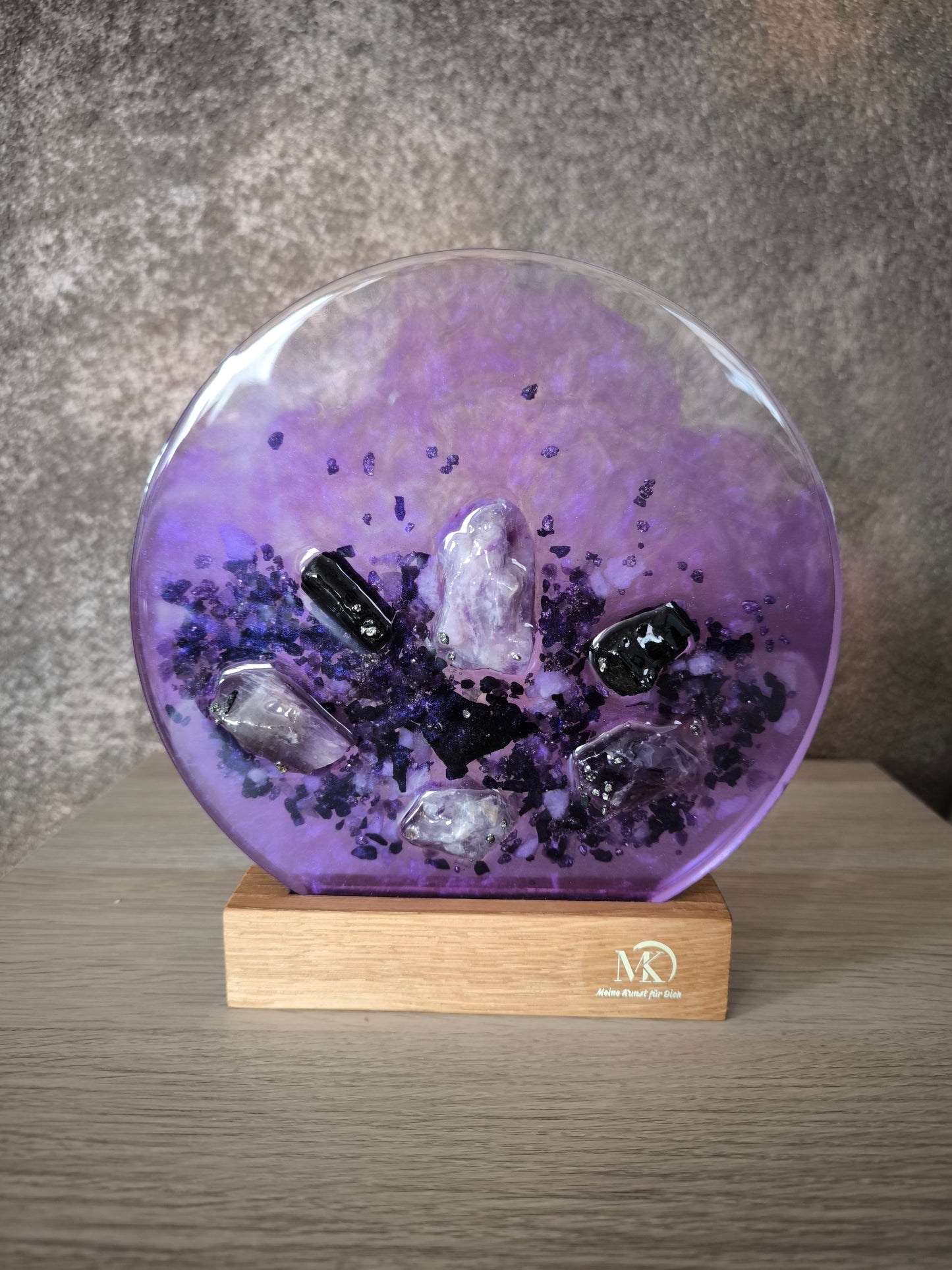 Kraftsteinplatte Amethyst