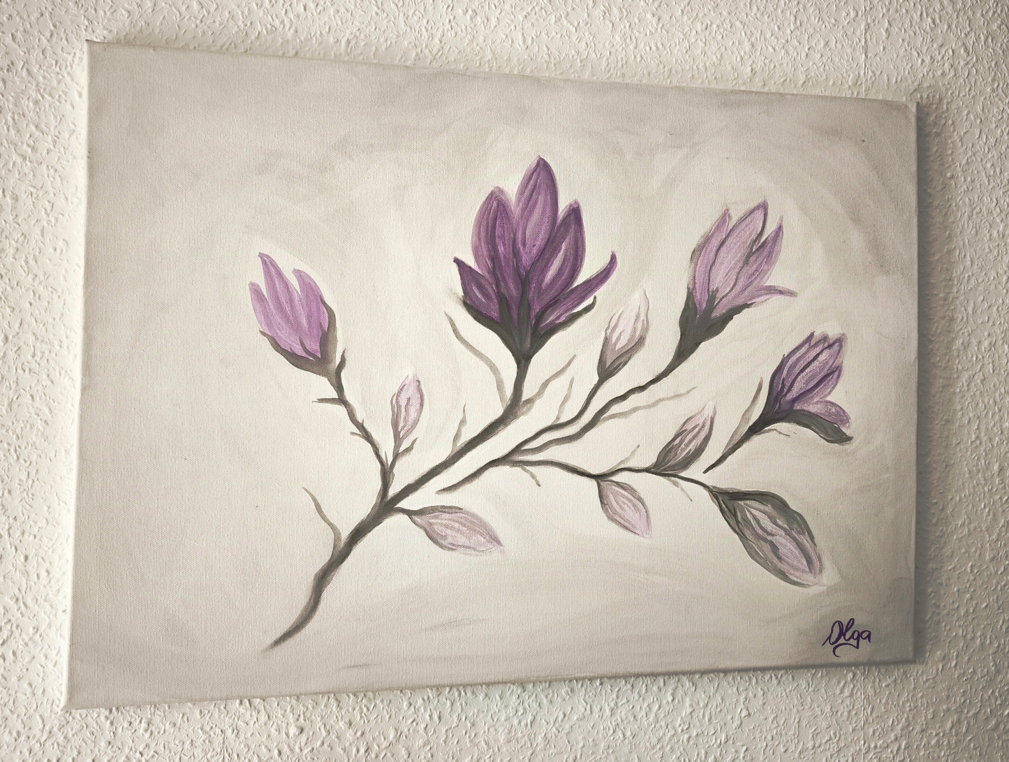 Aquarellbild Magnolie