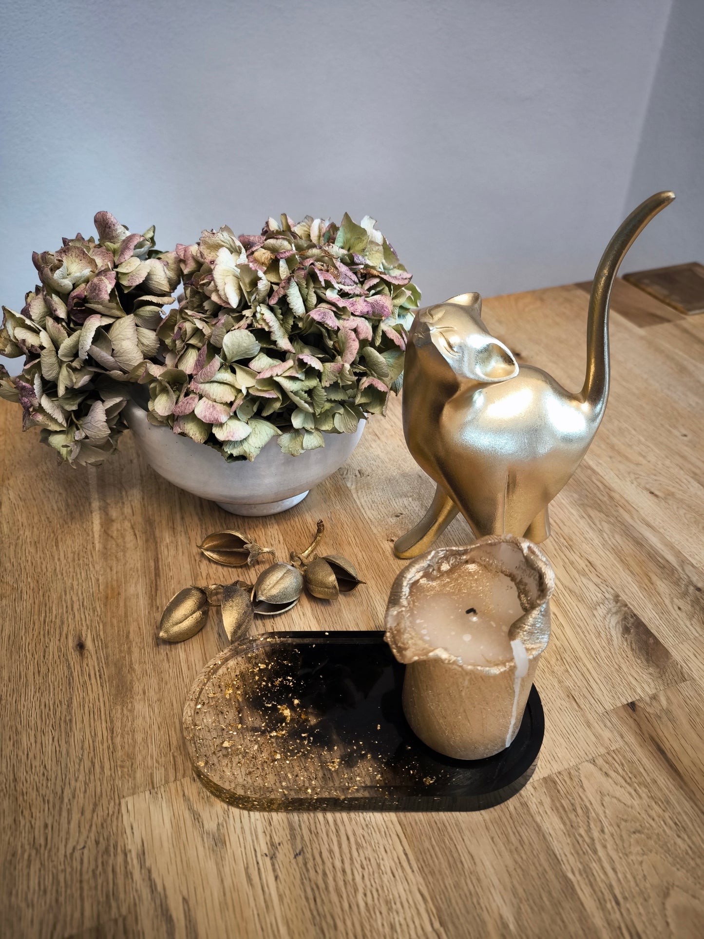 Schmuckplatte klein weiß