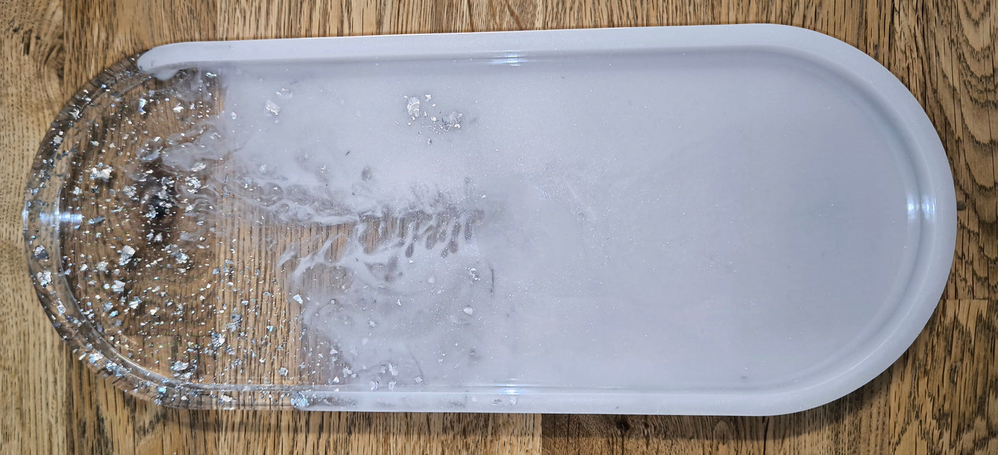 Tablett Oval 30cm schwarz